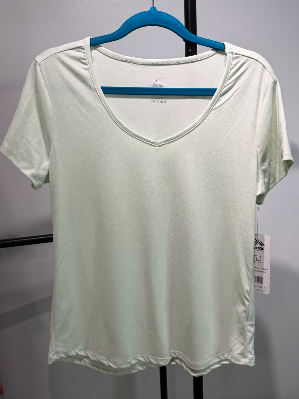 RBX Women's V-Neck Short Sleeve Top - Light Mint